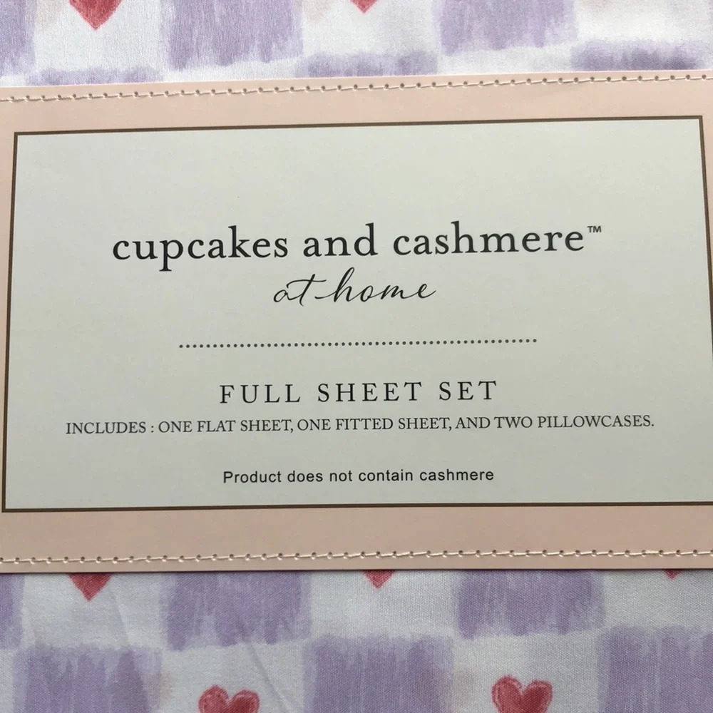 Cupcakes & Cashmere Valentines HEARTS Sheet Set - FULL